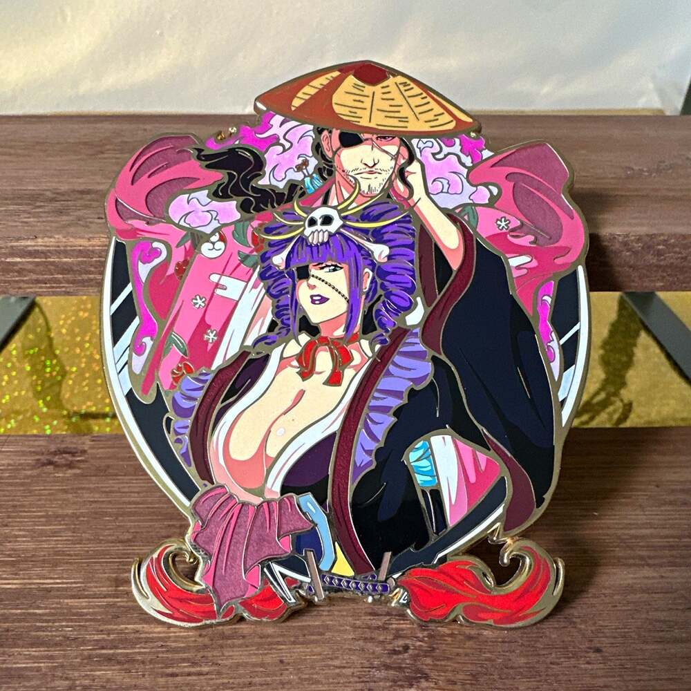 Kawaii Lily Design Bleach Shunsui Kyoraku Enamel Pin *Limited Edition*LE 15 RARE